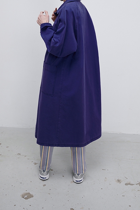 LONG SLEEVES COAT INDIGO VINTAGE 3