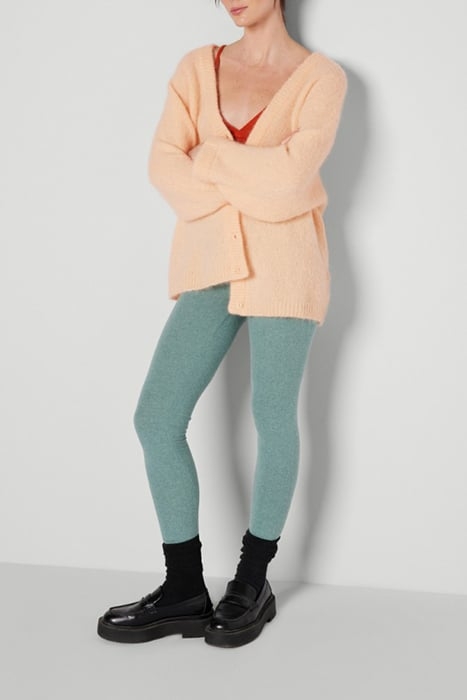 V COLLAR BUTTONED CARDIGAN PECHE 3