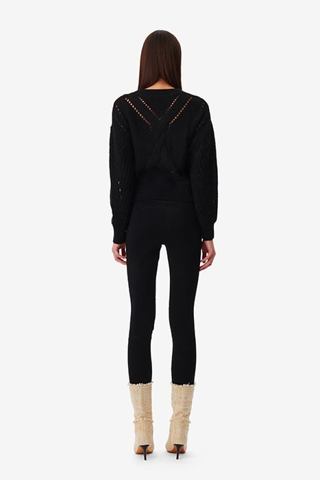 TEODORA KNITTED SWEATER IN BLACK 3