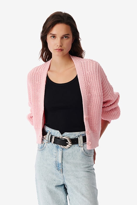 UBERTA CARDIGAN IN CANDY PINK 1