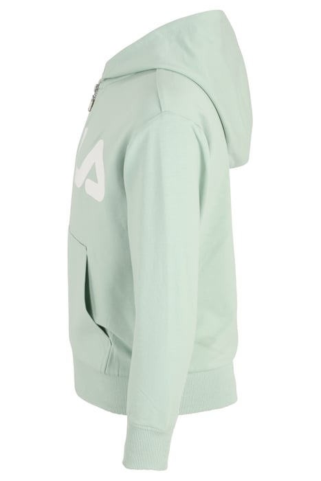 BALGE CLASSIC LOGO ZIP HOODY SILT GREEN 3