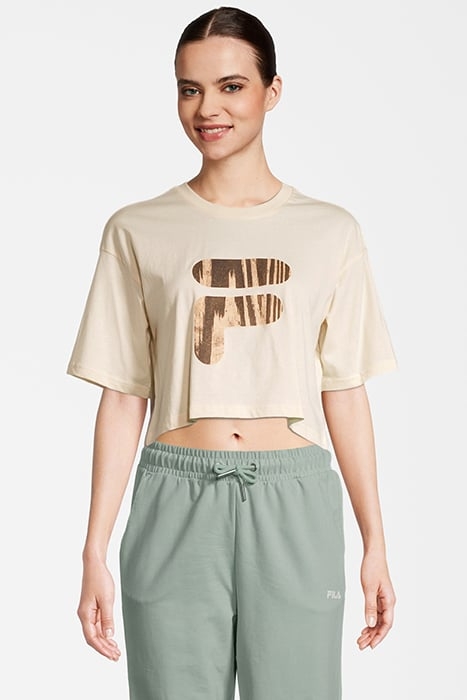 BOTHEL CROPPED GRAPHIC TEE ANTIQUE WHITE 1