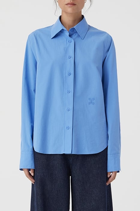 STRAIGHT FITTED SHIRT SHIRTS & BLOUSES CHAMBRAY BLUE 1