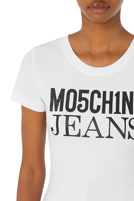 LOGO PRINT JERSEY T-SHIRT WHITE 4