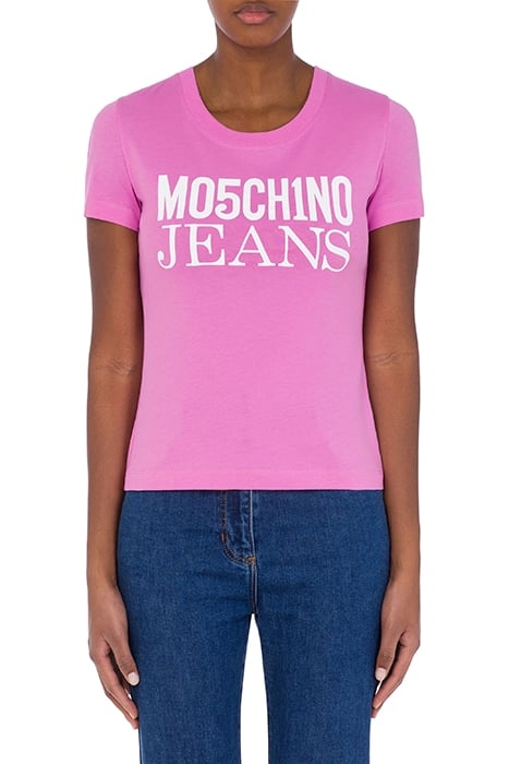 LOGO PRINT JERSEY T-SHIRT PINK 1