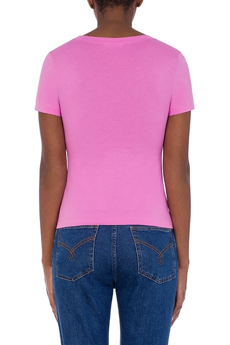 LOGO PRINT JERSEY T-SHIRT PINK 2