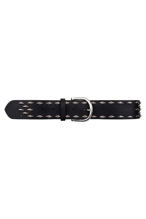CINQUE LEATHER RIVET BELT RAVEN 1