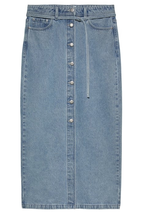 BUTTON UP DENIM SKIRT STARLIGHT BLUE 3