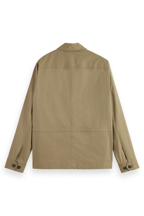 LIGHTWEIGHT POPLIN ARMY JACKET KHAKI 5
