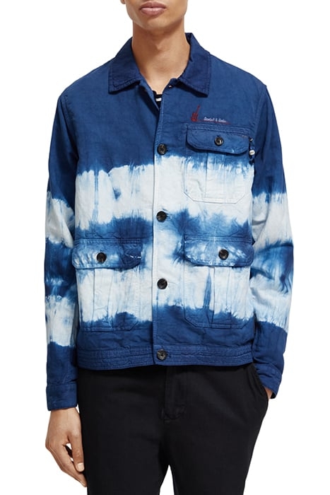 GARMENT-DYED ARMY JACKET NIGHT TIE DYE 1