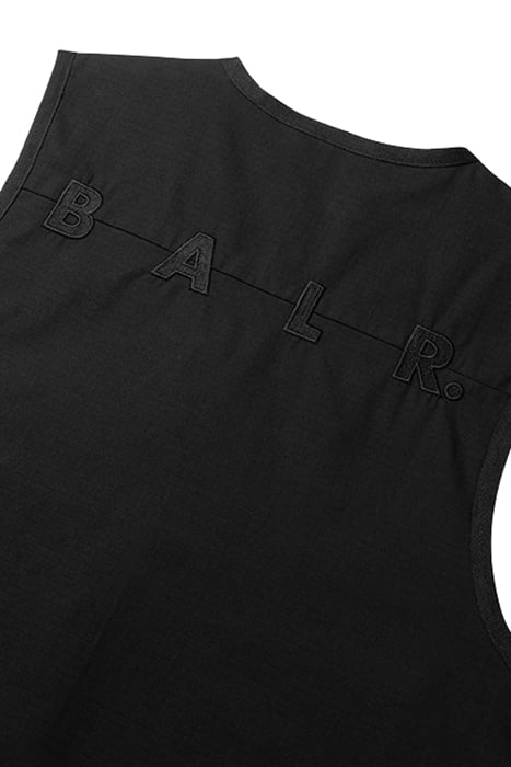 THE WALL BOX FIT GILET JET BLACK 5