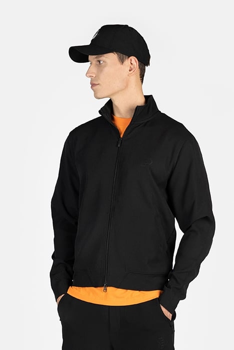 ATHLETIC SLIM FIT TRACK JACKET JET BLACK 1