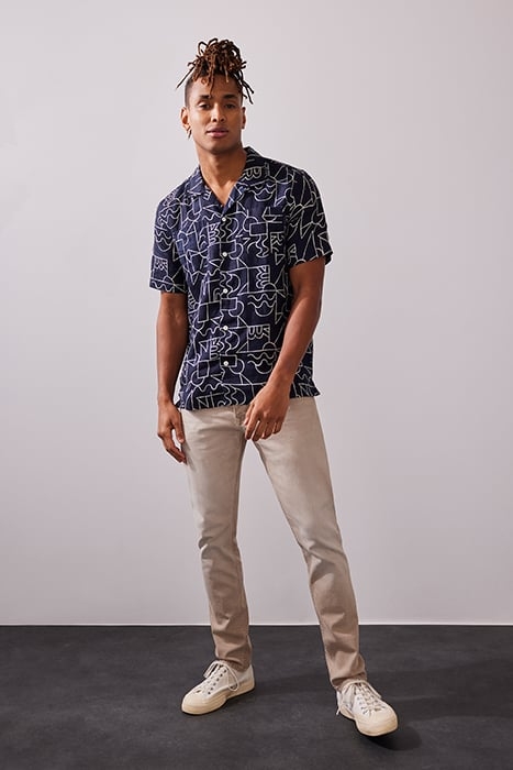 5-POCKET MID WAIST BEIGE 6