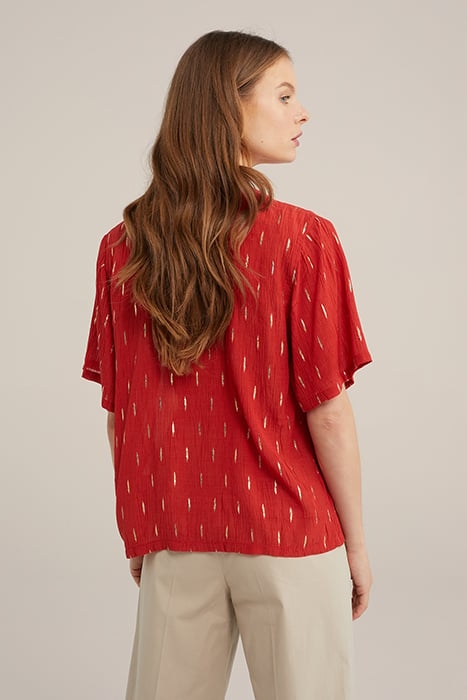 BLOUSE FIRE RED 2