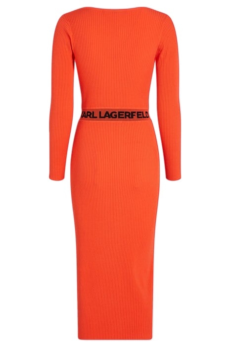 LSLV KNIT DRESS ORANGE 2