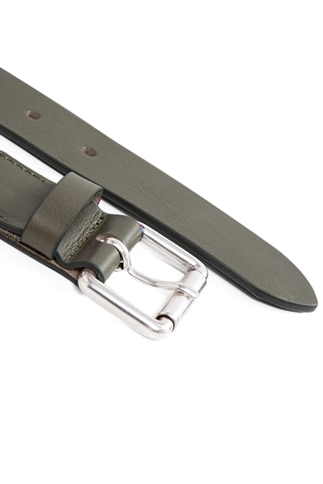 KHAKI TEXTILE BELT WITH METAL BUCKLE 4