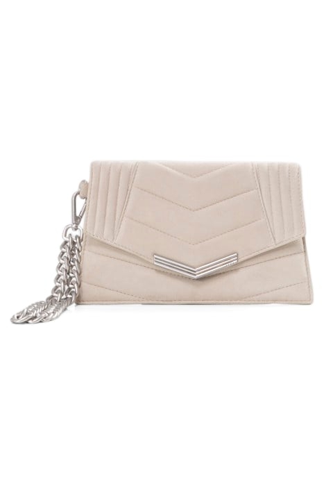 CHALK SUEDE BAG 1