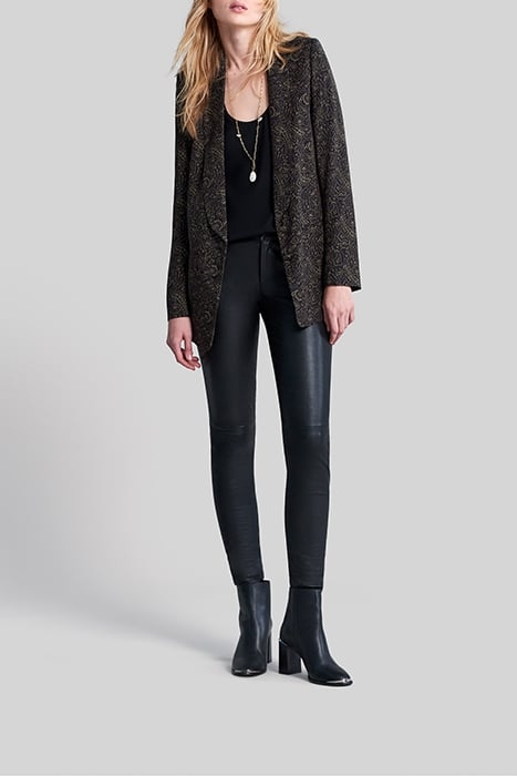 KHAKI LENZING™ ECOVERO™ FLORAL PAISLEY JACKET 3