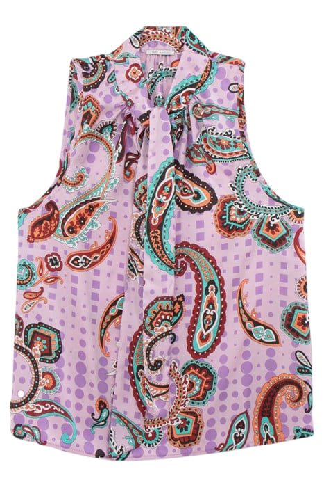 MARSHMALLOW RECYCLED TOP WITH XL PAISLEY PRINT 4