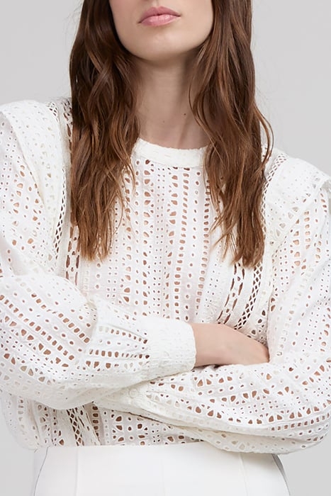 OFF-WHITE GUIPURE LACE BLOUSE 4