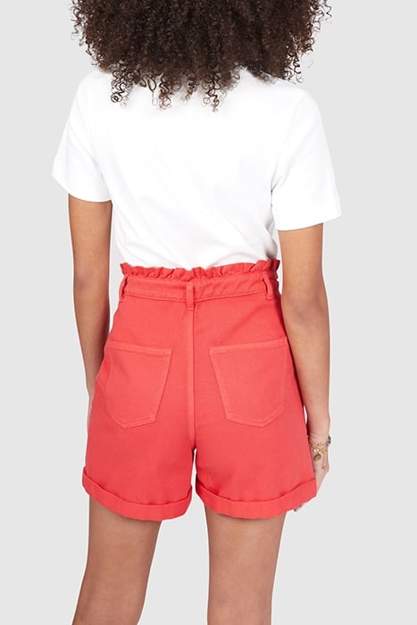 CORAL DENIM SHORTS 2
