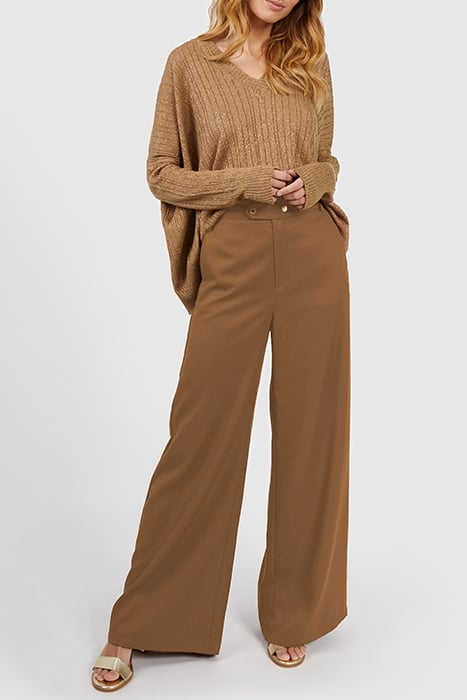 SAND LUREX CABLE KNIT SWEATER 3