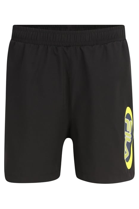 SOYEN GRAPHIC BEACH SHORTS BLACK 1