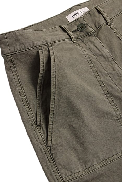 TWISTER CHINO TROUSER KHAKI GREEN 7