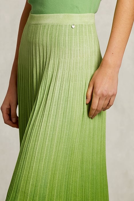 GREEN GRADIENT MIDI SKIRT GREEN 4