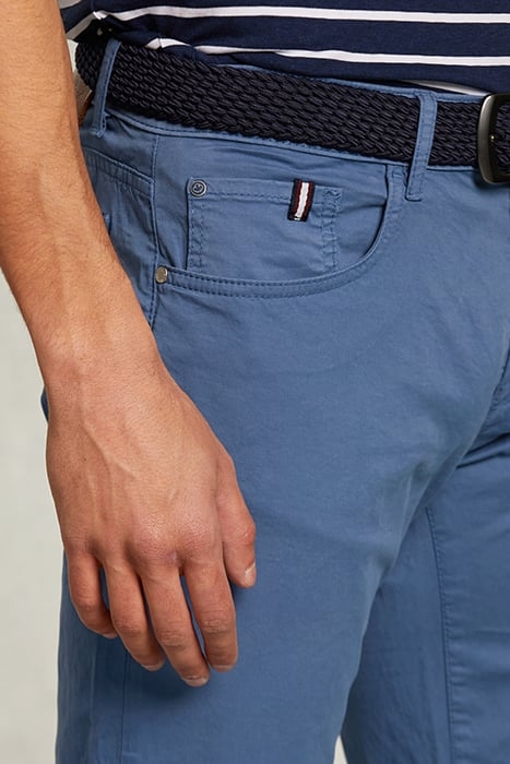 TIGHT FIT BASIC 5-POCKET PANTS ICONIC BLUE BLUE 4
