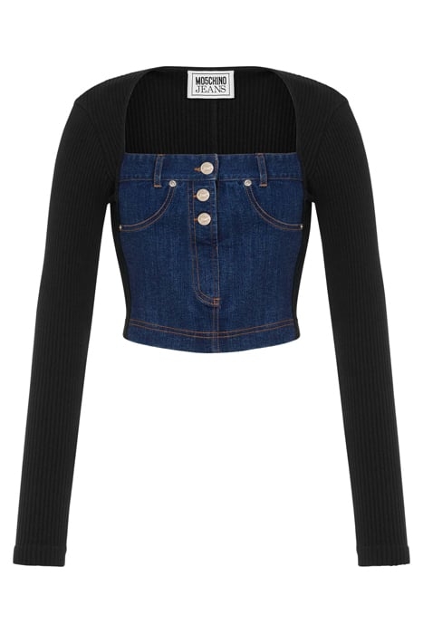 BLACK COTTON KNITWEAR BLACK 3