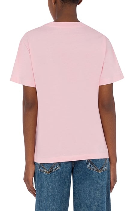 FLORAL PEACE SIGN T-SHIRT PINK 2