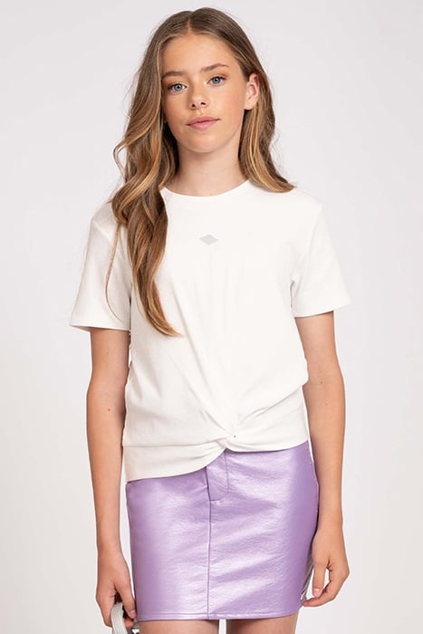 KNOT RIB T-SHIRT OFF WHITE 1