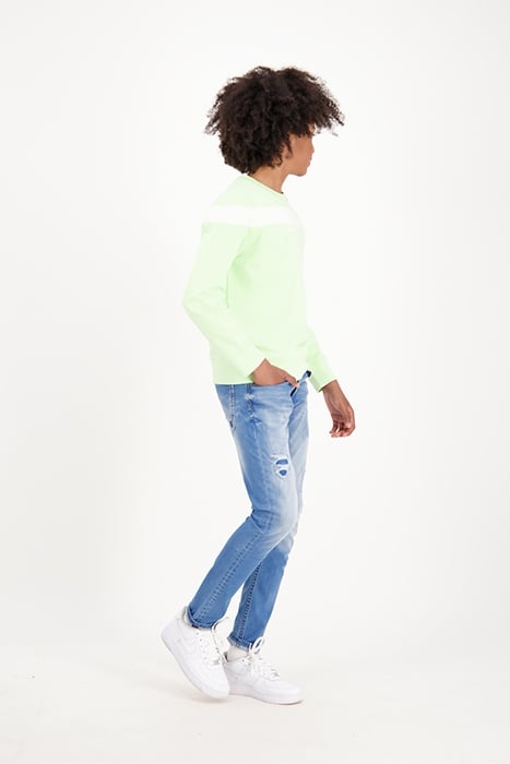BOYS NOXON SWEATER NEON GREEN 7