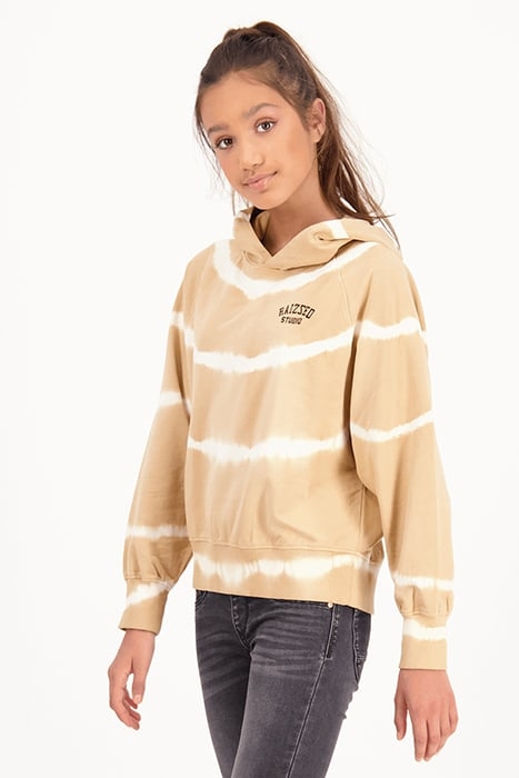 GIRLS GALWAY SWEATER LIGHT HONEY BROWN 1