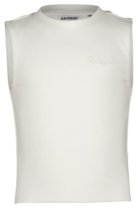GIRLS LONDON SINGLET REAL WHITE 1