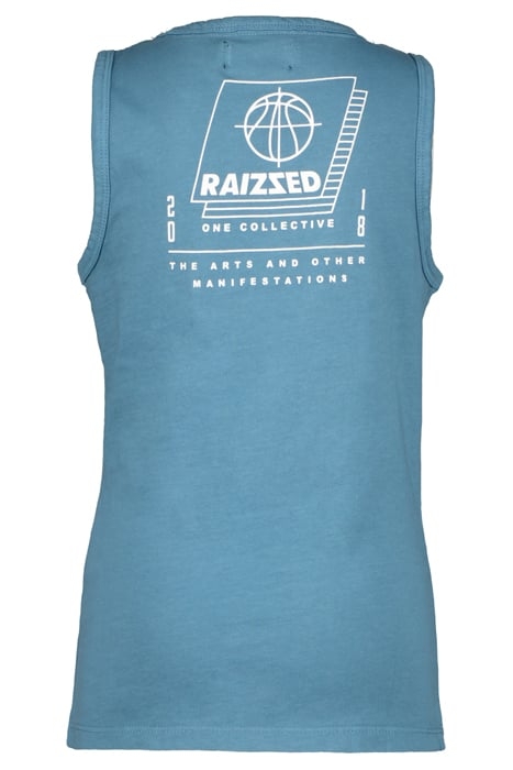 BOYS TRIBECA SINGLET BLUE FADE 2