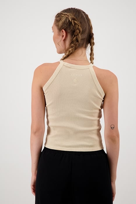 HEATHER SINGLET DUSTY SAND 2