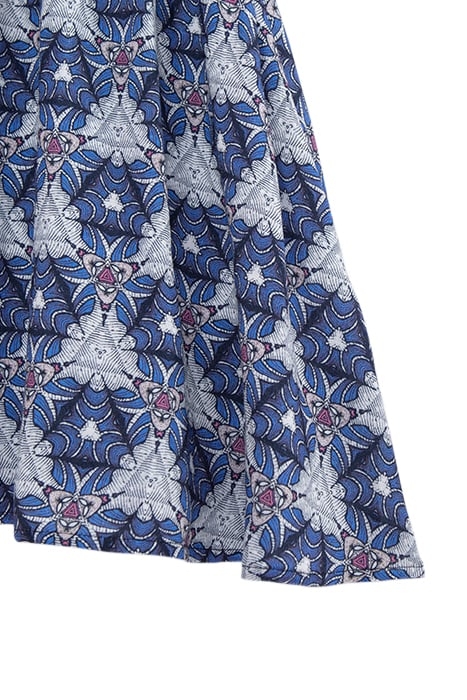 GIRLS' WHITE DRESS WITH GRAPHIC WAX PRINT 5