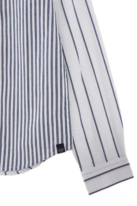 BOYS’ ECRU SHIRT WITH NAVY STRIPES 6