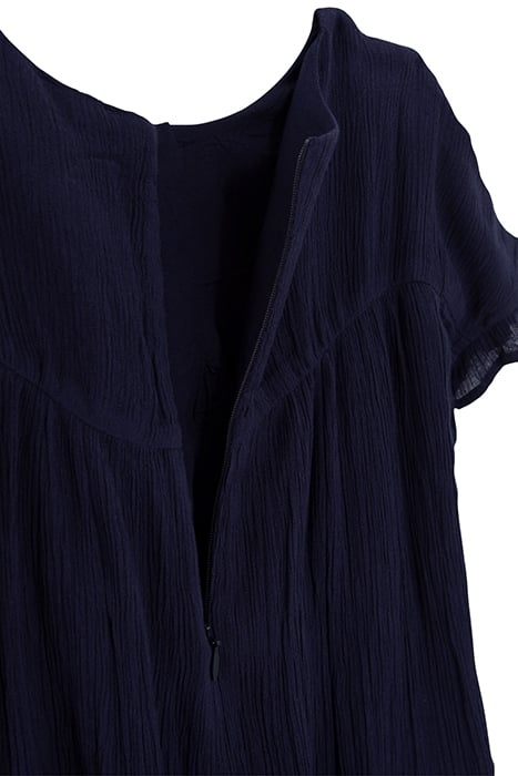 GIRL’S NAVY CREPE ATEBA BRACELET-STYLE EMBROIDERY DRESS 3