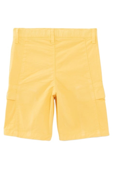 BOYS' YELLOW CARGO BERMUDA SHORTS 2
