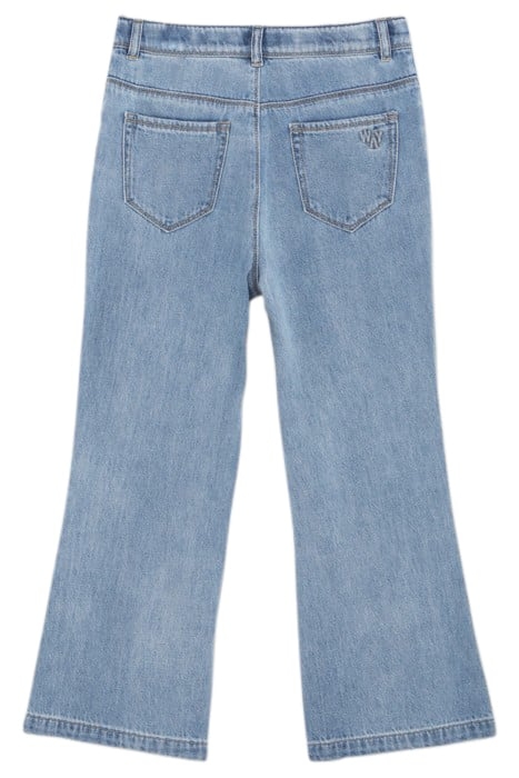 GIRLS’ BLUE FLARED CROPPED JEANS 2