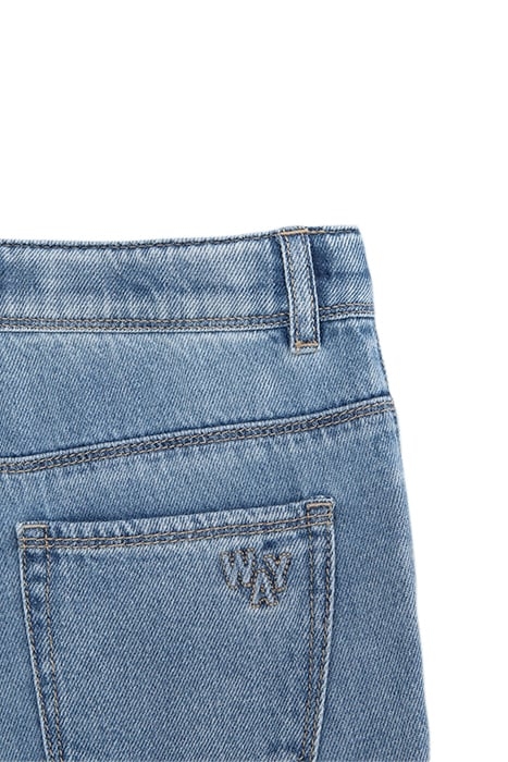 GIRLS’ BLUE FLARED CROPPED JEANS 5