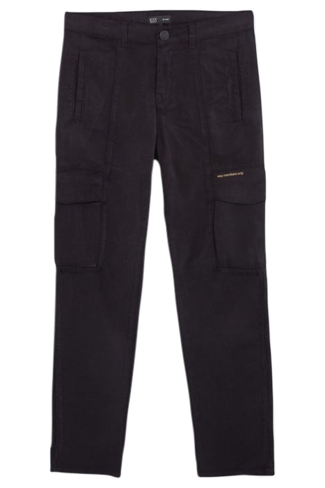 BOYS’ BLACK CARGO JEANS 1