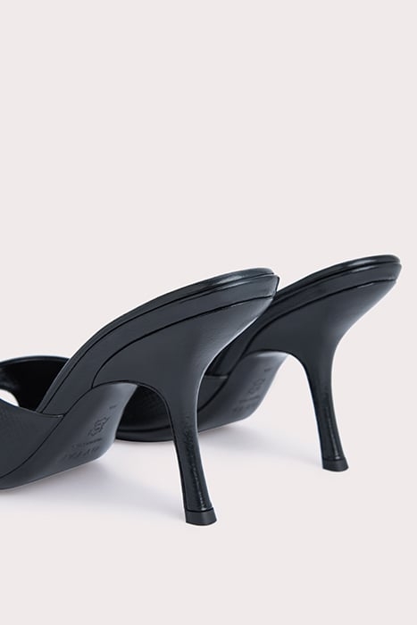 MORA BLACK EMBOSSED LEATHER BLACK 5