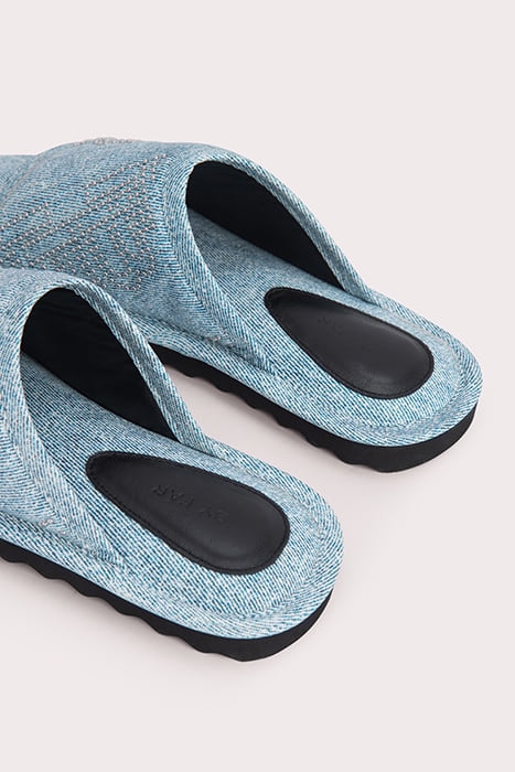 ARI DENIM STUD LEATHER DENIM 3