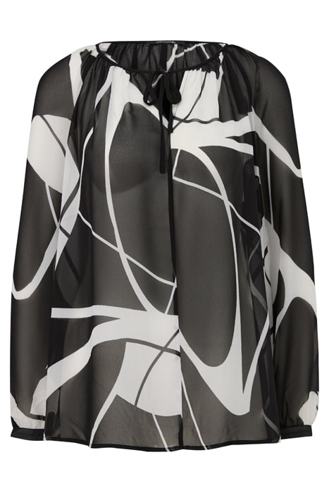 COMMA BLOUSES GREY/BLACK 4