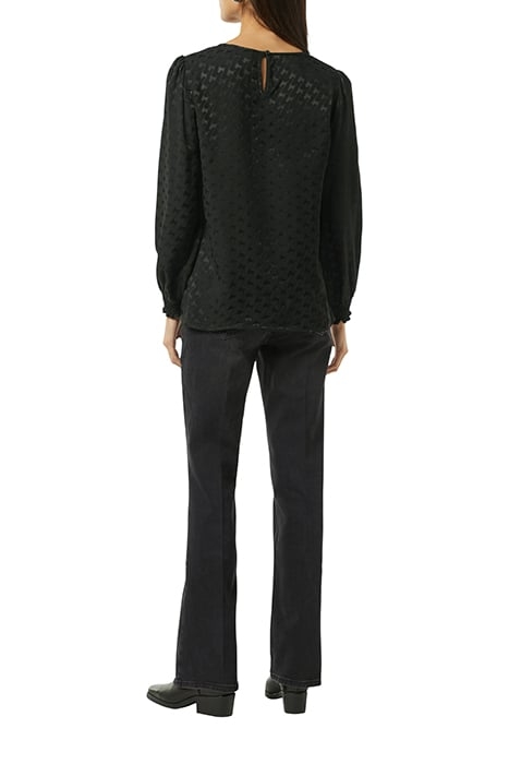 COMMA BLOUSES GREY/BLACK 2