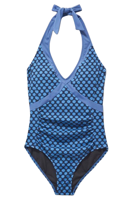 VALLEY HALTER SWIMSUIT BLUE MULTI 2